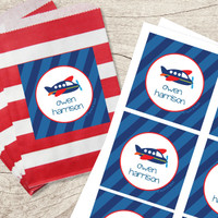 Airplane Ride Gift Label Set