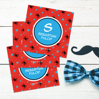 Fun Spider Web Gift Label Set