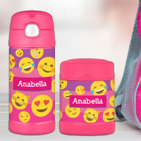 Girl Emojis Thermos Bottle