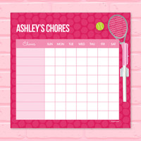 Tennis Fan Chore Chart For Kids