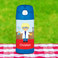Cool Scientist Boy Thermos Bottle