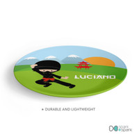 Cool Super Ninja Kids Plate