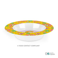 Flower Initial Kids Plates