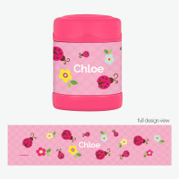 Three Lady Bugs Thermos Food Jar