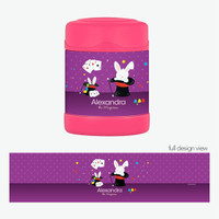 Cute Girl Magician Thermos Food Jar