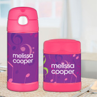 Girly Music Notes Thermos Food Jar
