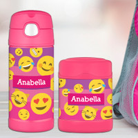 Girl Emojis Thermos Food Jar