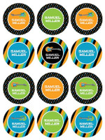 Guitar Sounds Waterproof Labels for Kids (Set of 48)