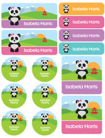 Sweet Panda Waterproof Labels Variety Pack (Set of 56)