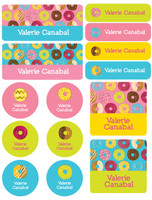 Yummy Donuts Waterproof Labels Variety Pack (Set of 56)