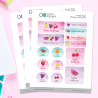 Yummy Fruits Waterproof Labels Variety Pack