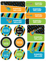 Guitar Sounds Waterproof Labels Variety Pack (Set of 56)