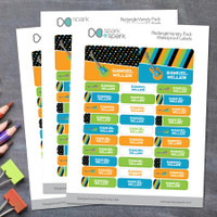 Guitar Sounds Labels Rectangular Pack (Set of 128)