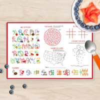 Cute Girl Magician Kids Placemat