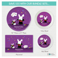 Cute Girl Magician Kids Placemat