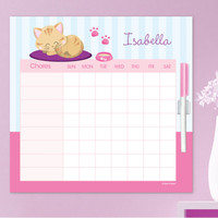 Cute Little Kitten Weekly Chore Chart