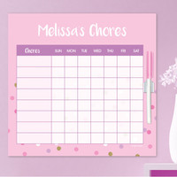 Sweet Glitter Dots Charts For Kids