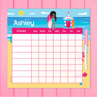 Beach Girl Chore Chart