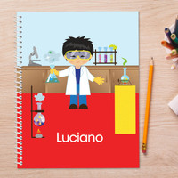 Cool Scientist Boy Kids Notebook