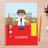 Cool Scientist Boy Kids Notebook