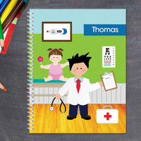 Boy Doctor's Visit Kids Notebook