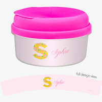 Flower Initial Snack Bowl