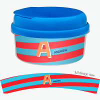 Brilliant Initial Red Snack Bowl