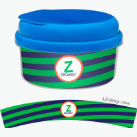 Fun Initials Green Snack Bowl