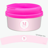 A Shiny Pink Letter Snack Bowl