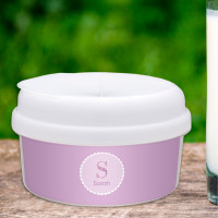 A Shiny Purple Letter Snack Bowl