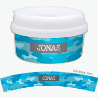 Blue Camouflage Snack Bowl