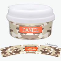 Brown Camouflage Snack Bowl