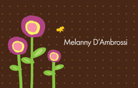 Mod Chocolate Flowers Gift Tag