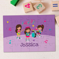 Rock and Roll Band Personalized Puzzles