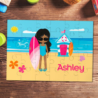 Beach Girl Personalized Puzzles