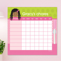 Just Like Me Girl Green Chore Chart