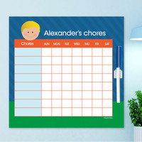 Just Like Me Boy Blue Chore Chart