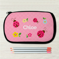 Three Lady Bugs Pencil Case