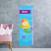 Cute Mermaid Growth Chart