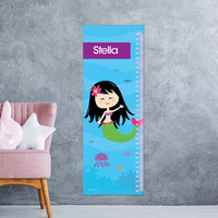 Cute Mermaid Growth Chart