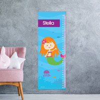 Cute Mermaid Growth Chart
