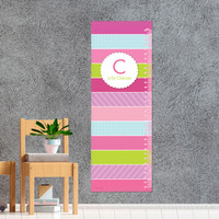 Pastel Stripes Growth Chart