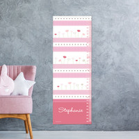 Cute Tulips Kids Growth Chart