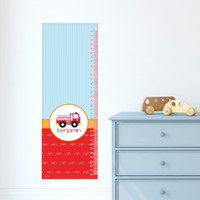 Cute Little Firetruck Growth Chart