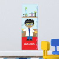 Cool Scientist Boy Growth Chart