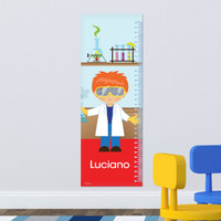 Cool Scientist Boy Growth Chart