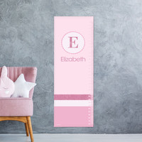 A Shiny Pink Letter Growth Chart