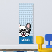 Fun & Cute Dog Blue Growth Chart
