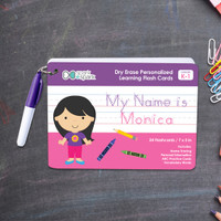 ABC Dry Erase Practice Cards for Girls