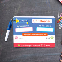 ABC Dry Erase Practice Cards for Boys